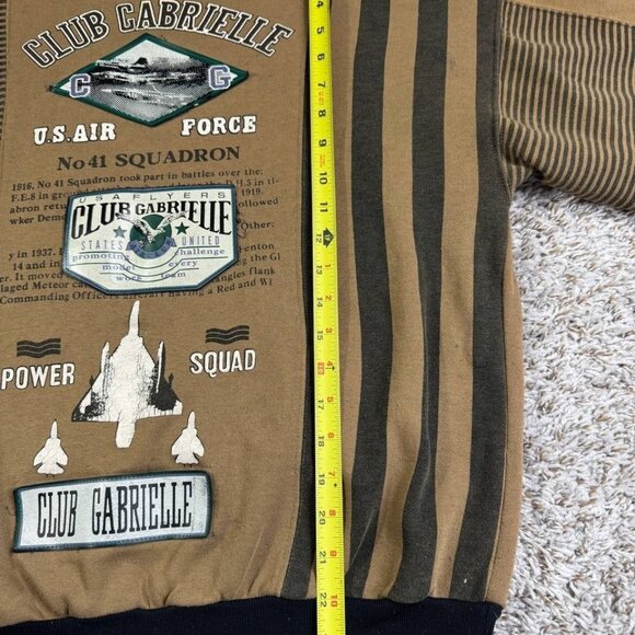 Vintage Gabrielle Club Gabrielle U.S. Air Force Sweatshirt Made in Korea Size M - Picture 5 of 10